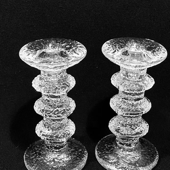 Festivo By IITTALA Set of 2 Single Light 3 Rings Candle Holders Timo Sarpenera. - Picture 2 of 12